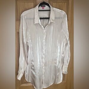 Vince Camuto Blush Pink Shimmery Blouse